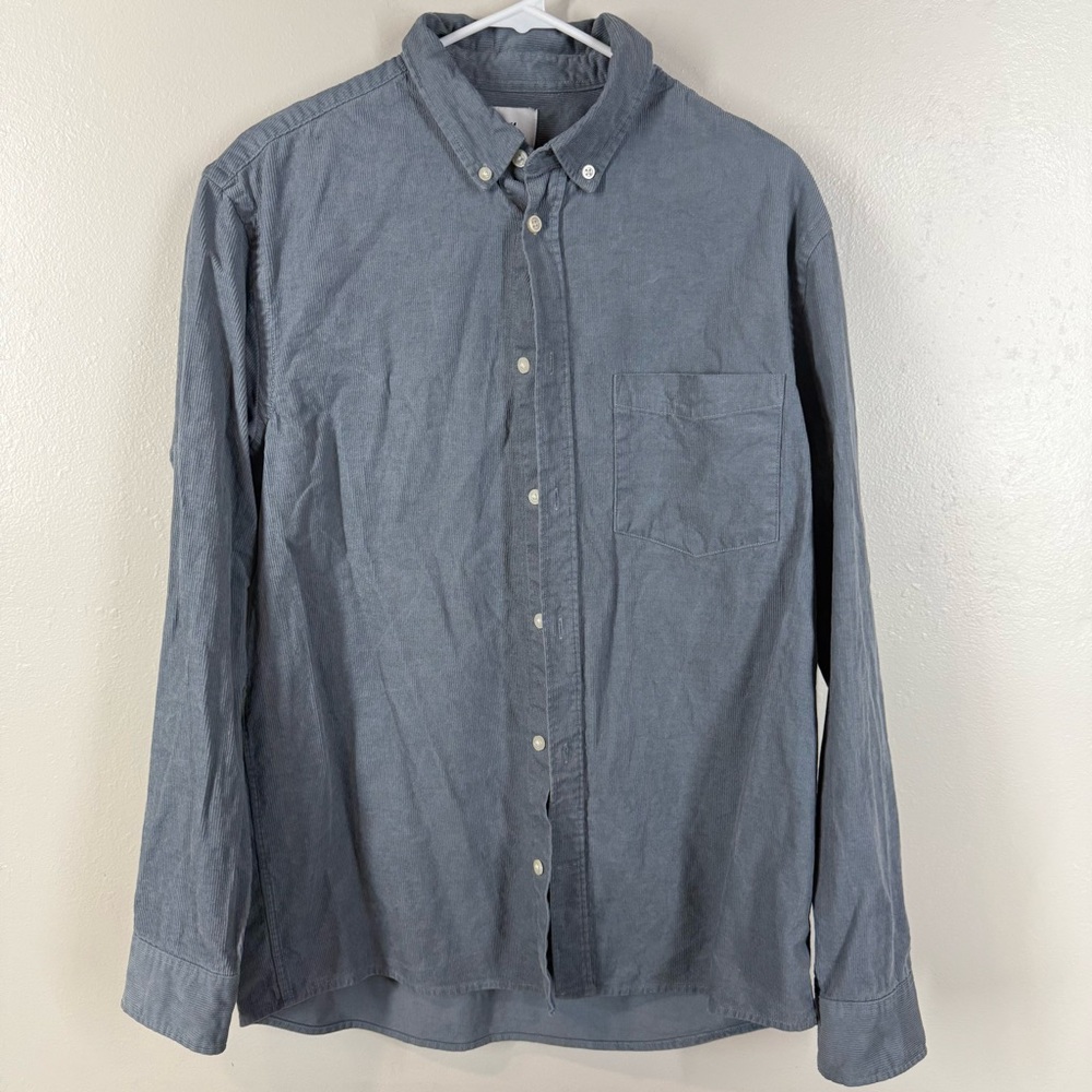H&M Blue Casual Button Down Shirt